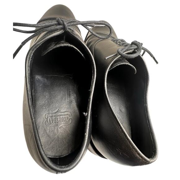 Thursday Boot Co The Executive Men Sz 10 Black Leather Cap Toe Oxford Dress Shoe - Picture 7 of 16